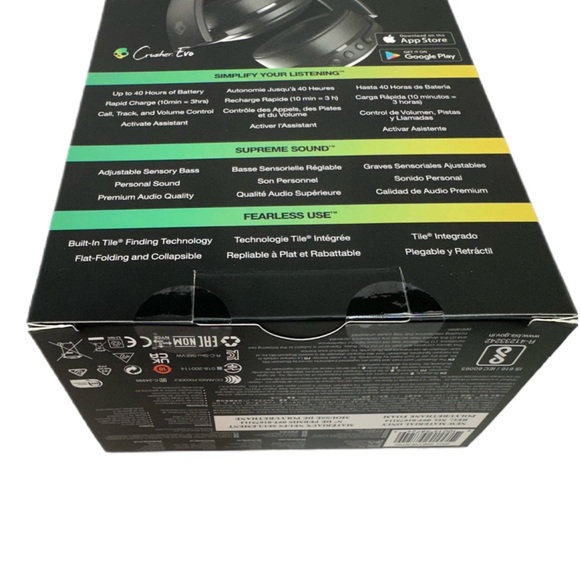 Skullcandy Crusher Evo Wireless Over-Ear Bluetooth Headphones - Picture 3 of 9